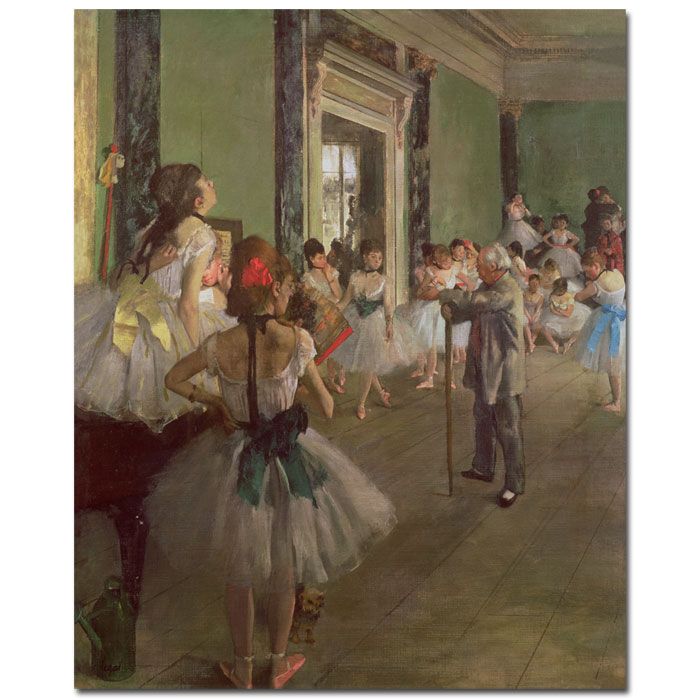 Trademark Global 14x19 inches "The Dancing Class - 1873" by Edgar Degas