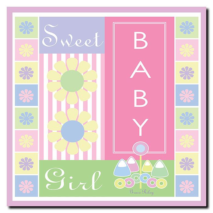Trademark Global Grace Riley 'Sweet Baby Girl' Canvas Art