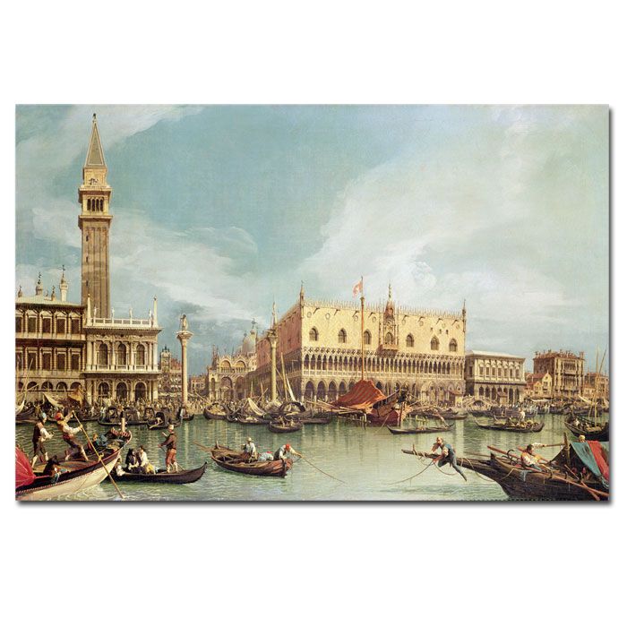 Trademark Global Canaletto 'The Molo  Venice' Canvas Art