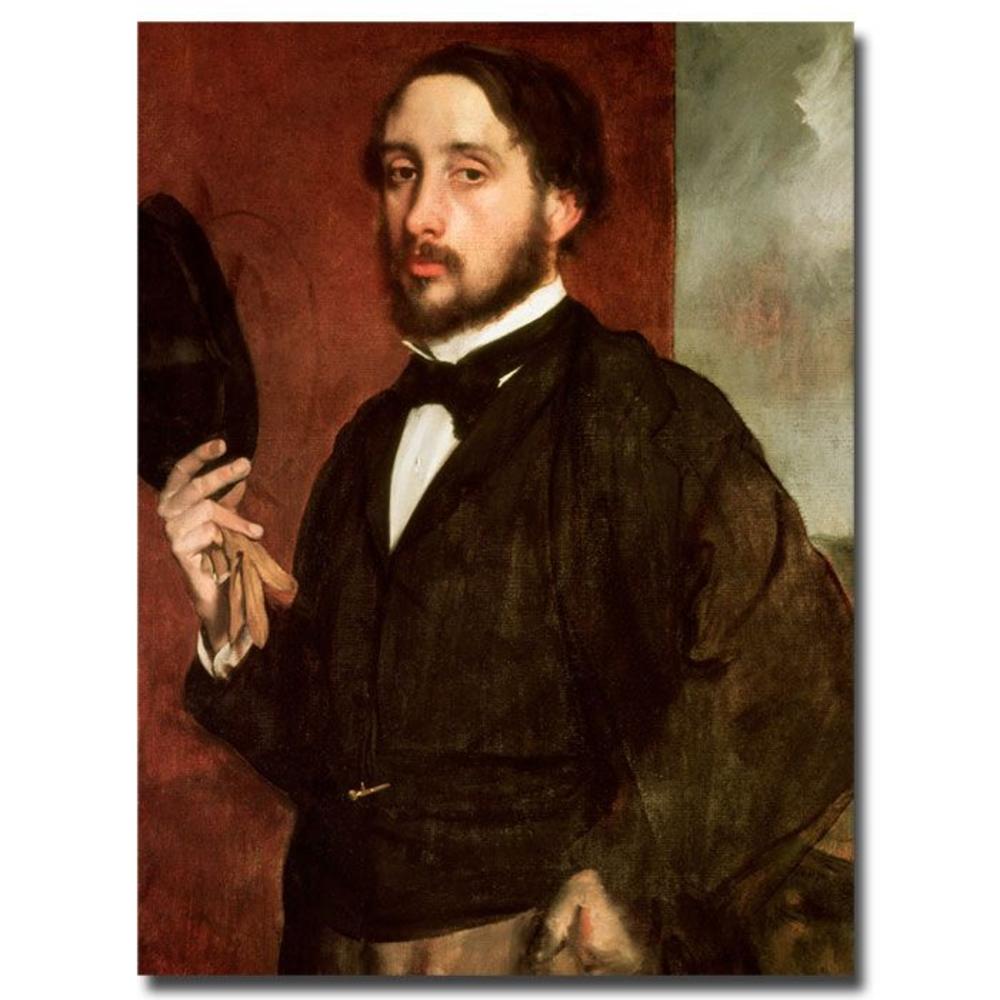 Trademark Global 35x47 inches Edgar Degas "Self Portrait  1862"