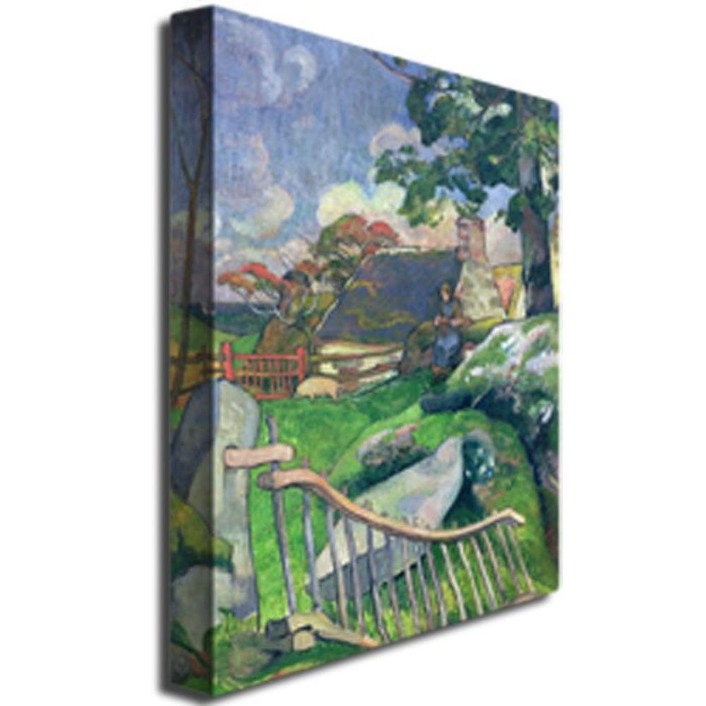 Trademark Global 24x32 inches Paul Gauguin "The Pig Keeper  1889"