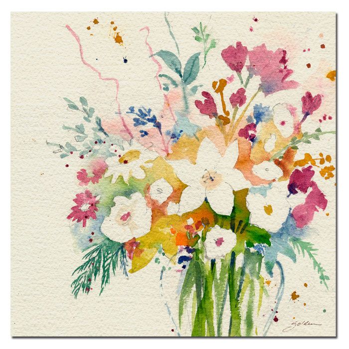 Trademark Global Sheila Golden 'Dream Bouquet' Canvas Art