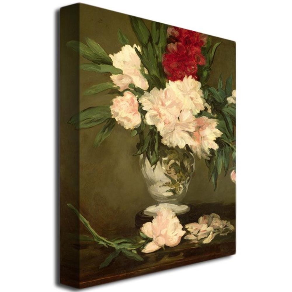 Trademark Global 24x32 inches Edouard Manet "Vase of Peonies 1864"