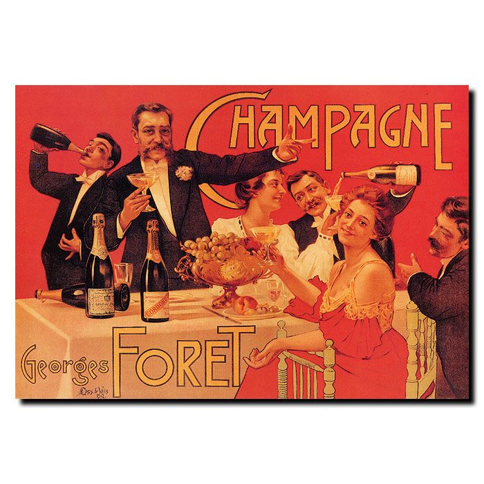 Trademark Global 18x24 inches "Champagne Georges Foret" by Casas de Valls