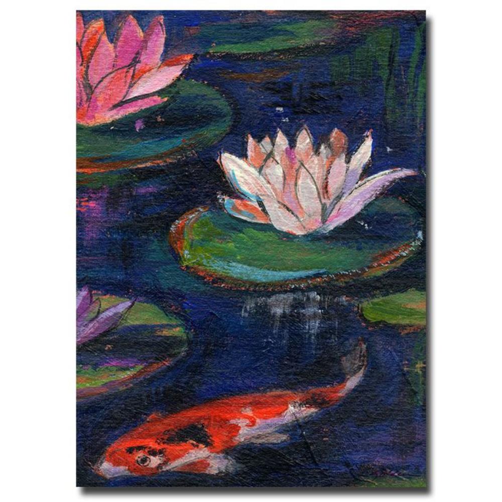 Trademark Global Sheila Golden 'The Lily Pond' Canvas Art