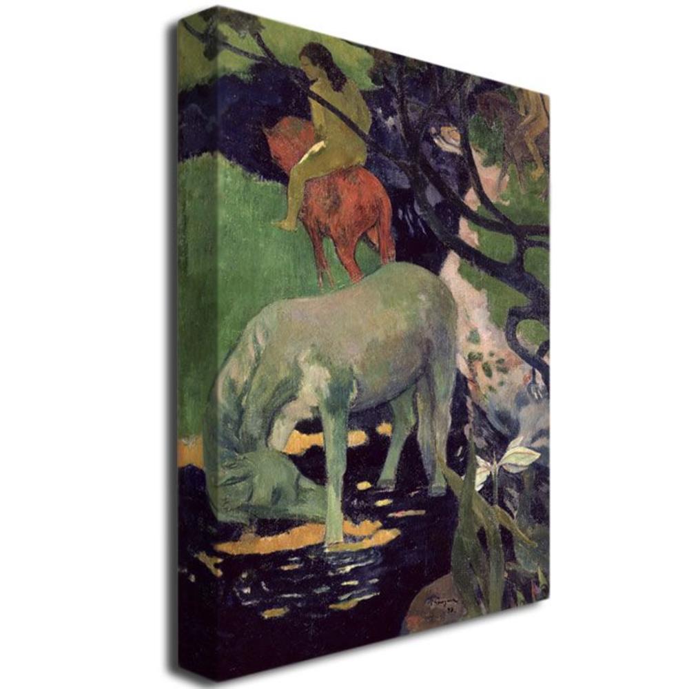 Trademark Global 30x47 inches Paul Gauguin "The White Horse 1898"