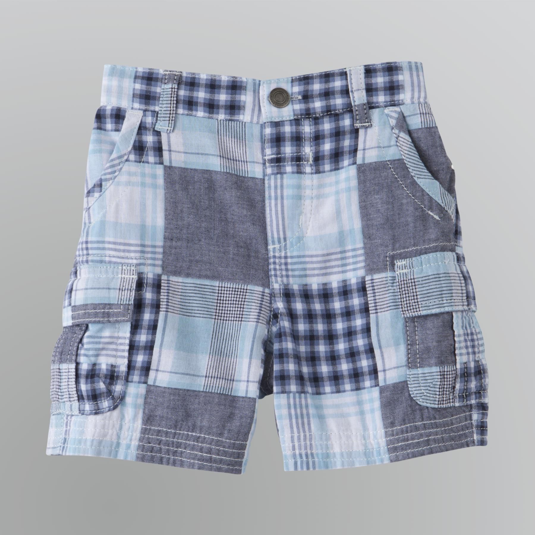 Toughskins Toddler Boy's Madras Cargo Shorts