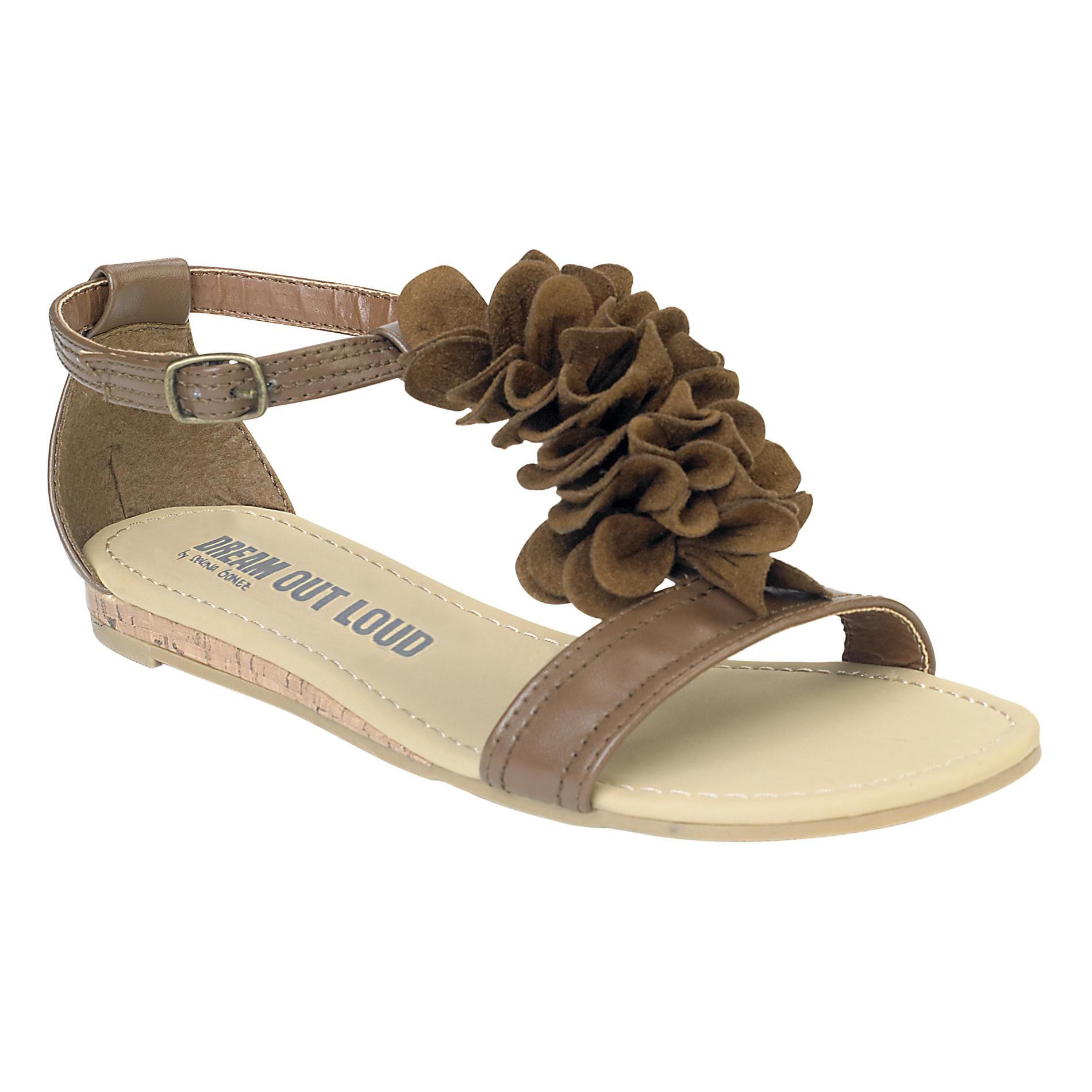 Dream Out Loud By Selena Gomez Women S Madison Flower Slide Flat Sandal Brown Clothing Shoes Jewelry Shoes Women S Shoes Women S Sandals
