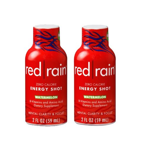 Red Rain Energy Shot, Watermelon, 2 pack
