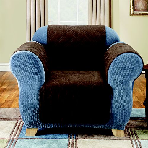 Sure Fit CHAIR QUILTED SUEDE PET THROW