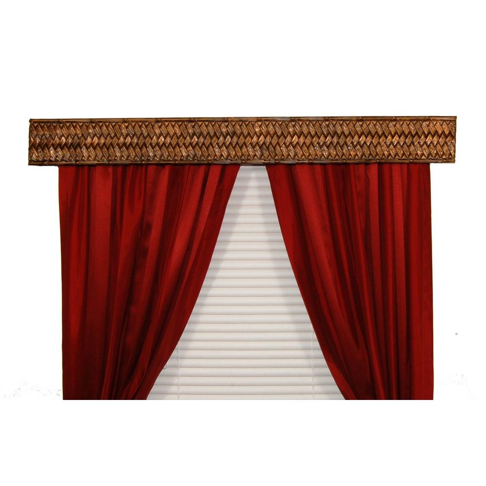 BCL Drapery Hardware, Curtain Rod Valance, Weave on Handcrafted Solid Steel Frame, Antique Gold Finish, 68-Inch