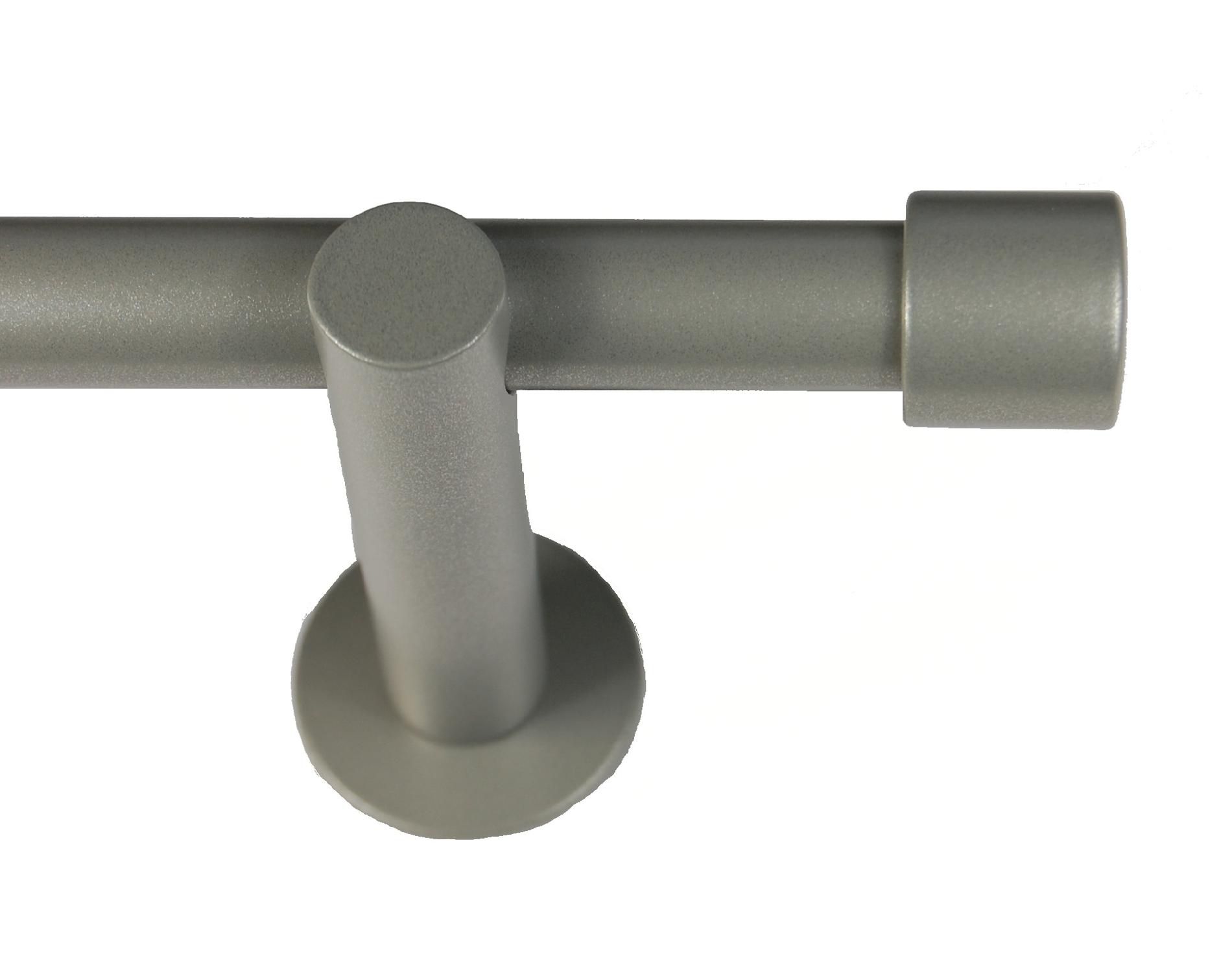 BCL Verona Curtain Rod, Pewter Finish, 48-inch to 86-inch, 5/8" Diameter Pole