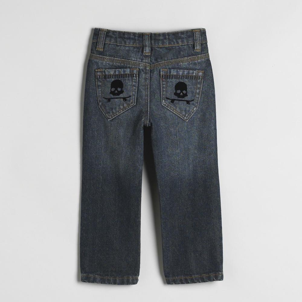 NSS Toddlers Skull Board Vintage-Style Jeans