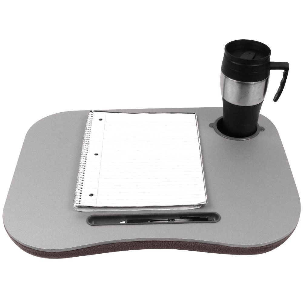 72-698005 TG Gray Cushion Desk w/ Pen & Cup Holder