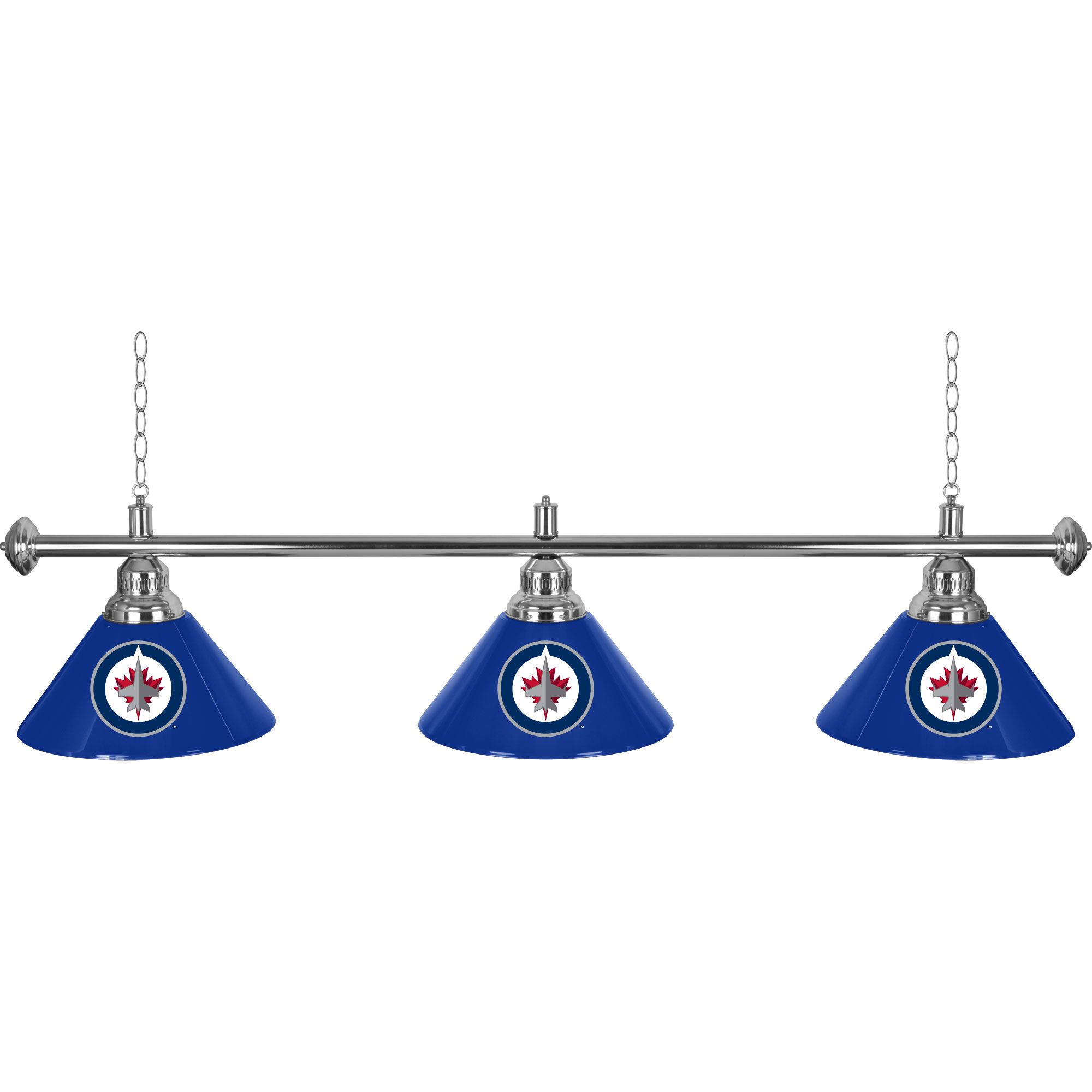 NHL Winnipeg Jets 60 Inch 3 Shade Billiard Lamp