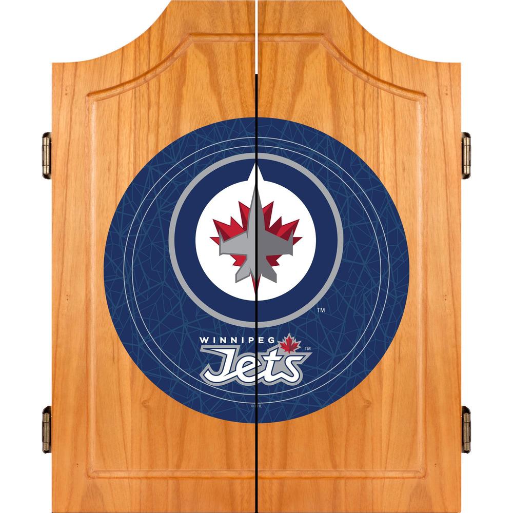 NHL Winnipeg Jets Dart Cabinet includes Darts and Board