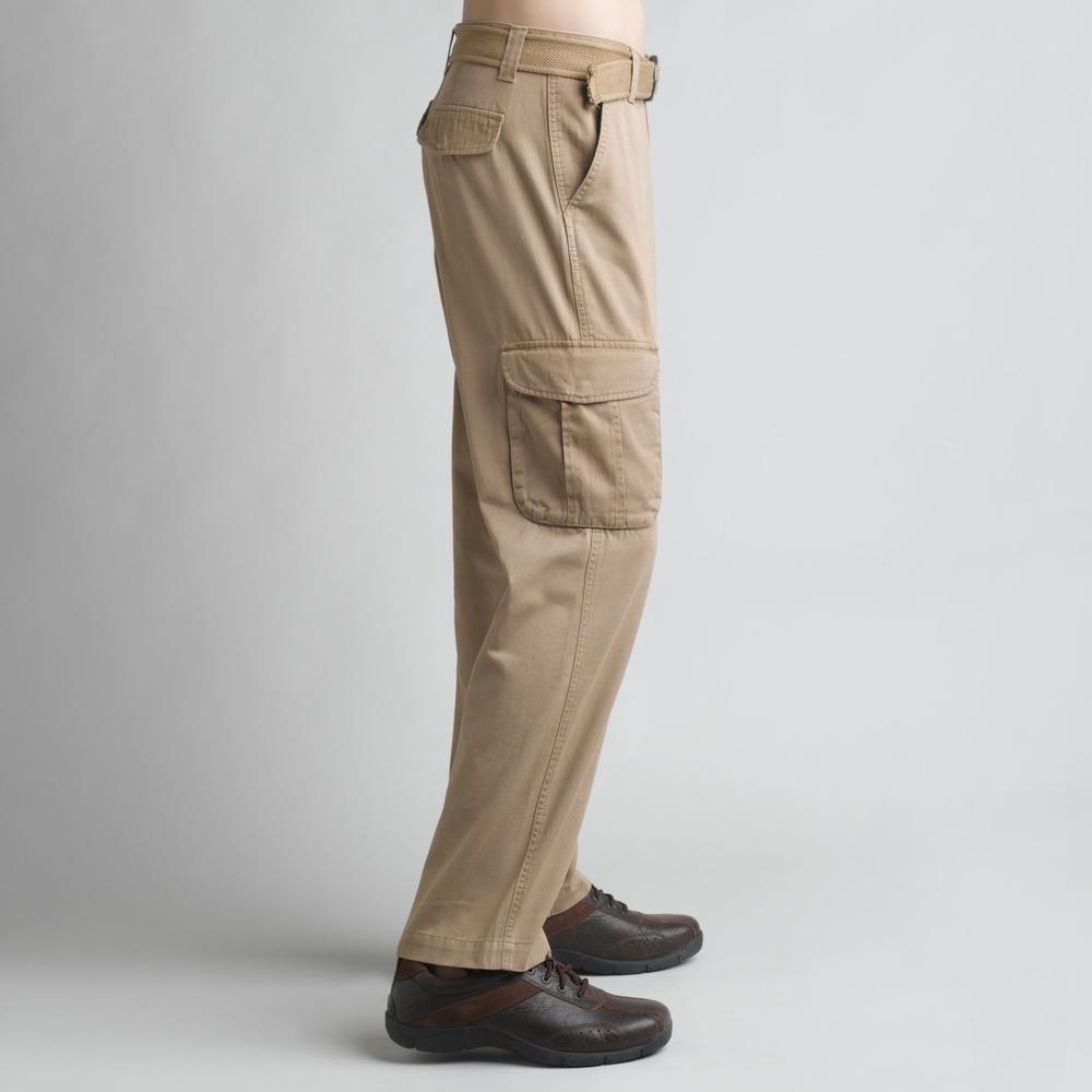LEE Men&#39;s Belted Twill Cargo Pants - Big & Tall