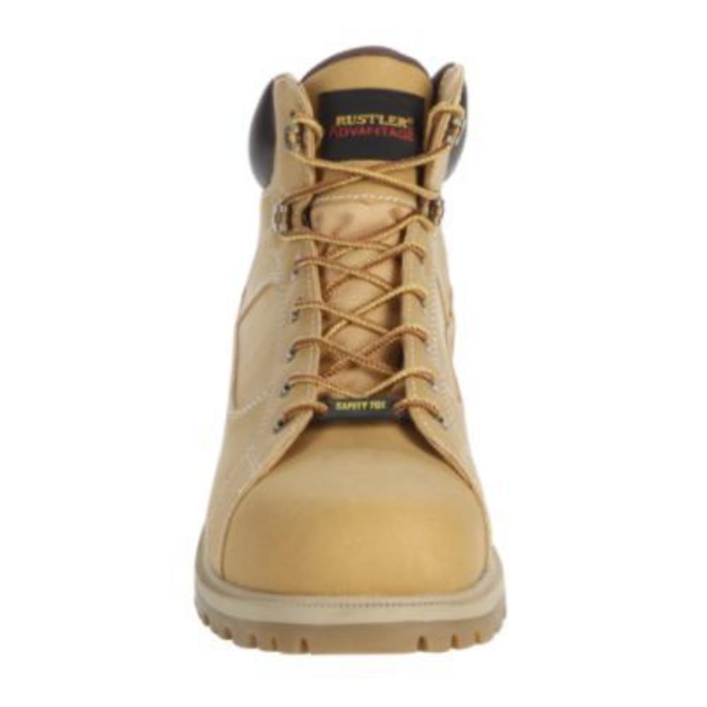 Rustler Men's Nick 6 inch Steel Toe Work Boot - Wheat
