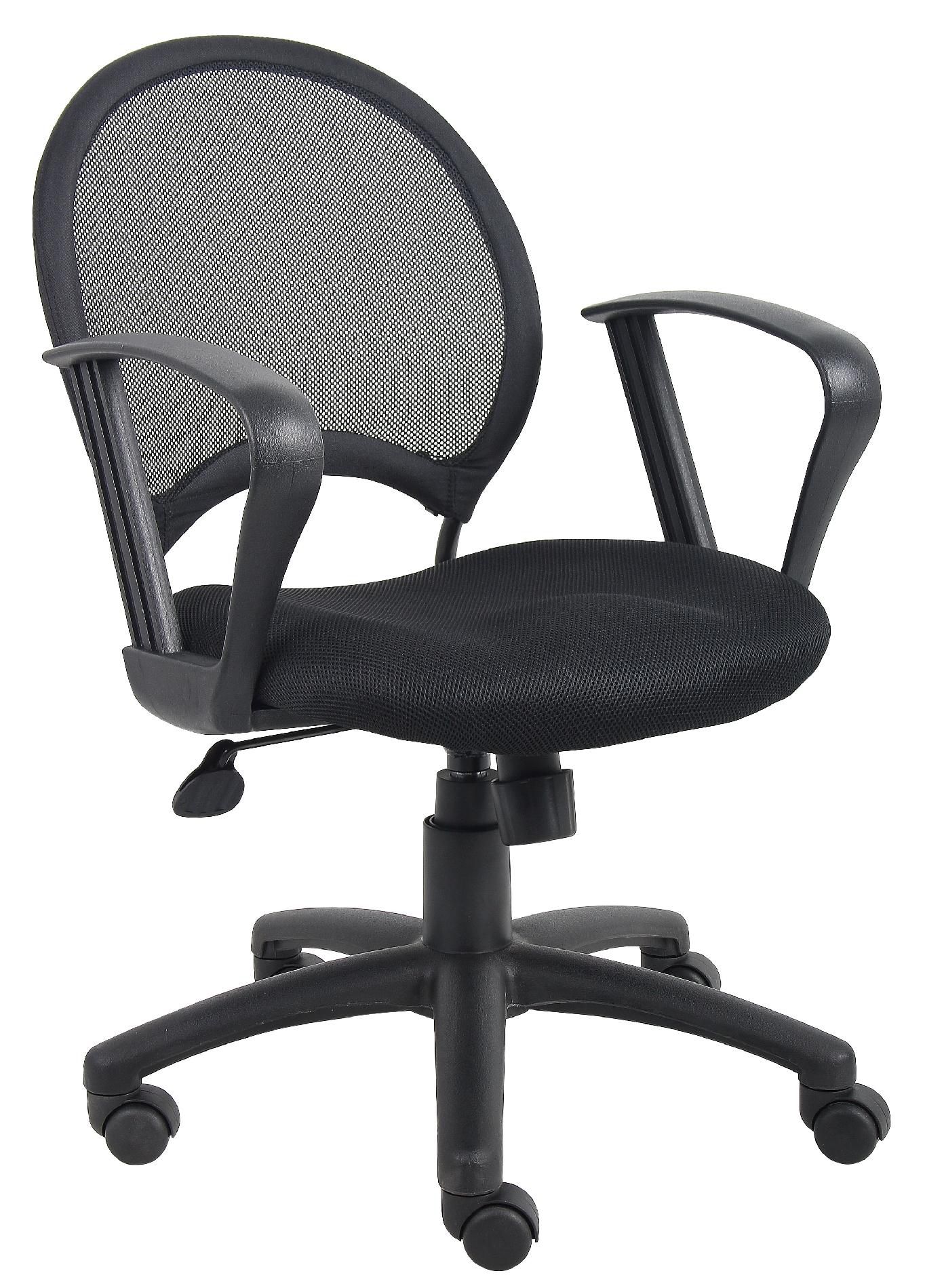 Boss Office Products MESH TASK CHAIR WITH LOOP ARMS