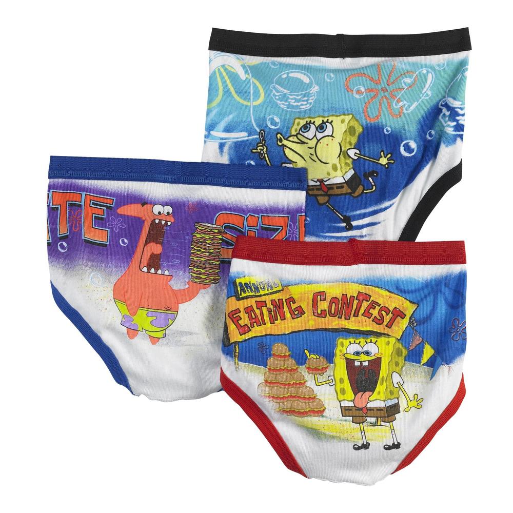 Fruit of the Loom Spongebob Funpals Boy's Underwear 3 Pack