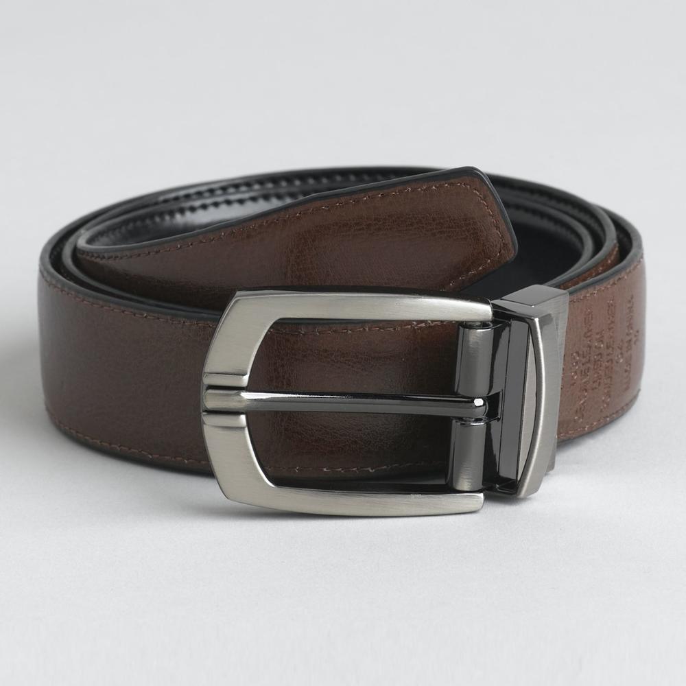 David Taylor Collection Men's Reversible Leather Belt