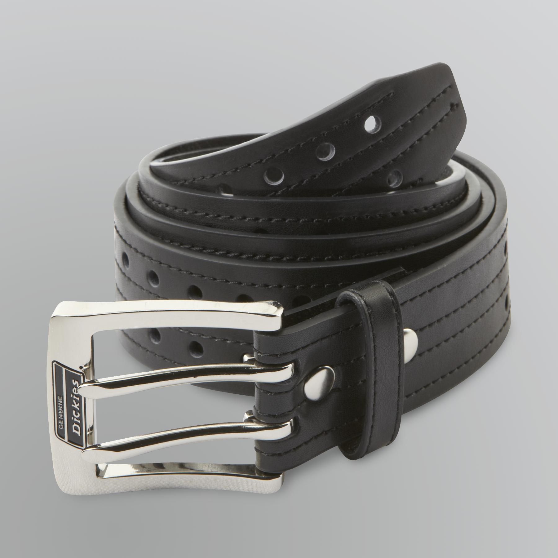 dickies double prong leather belt
