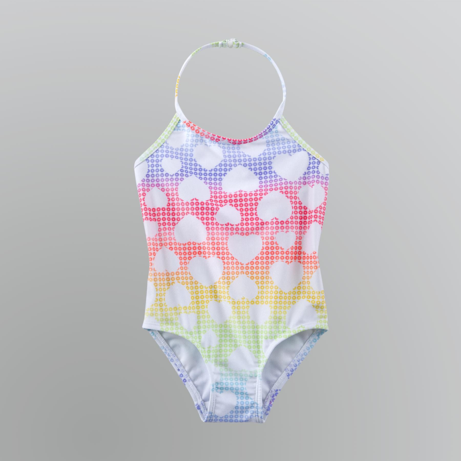 Joe Boxer Toddler Girl's Hearts One Piece Swimsuit