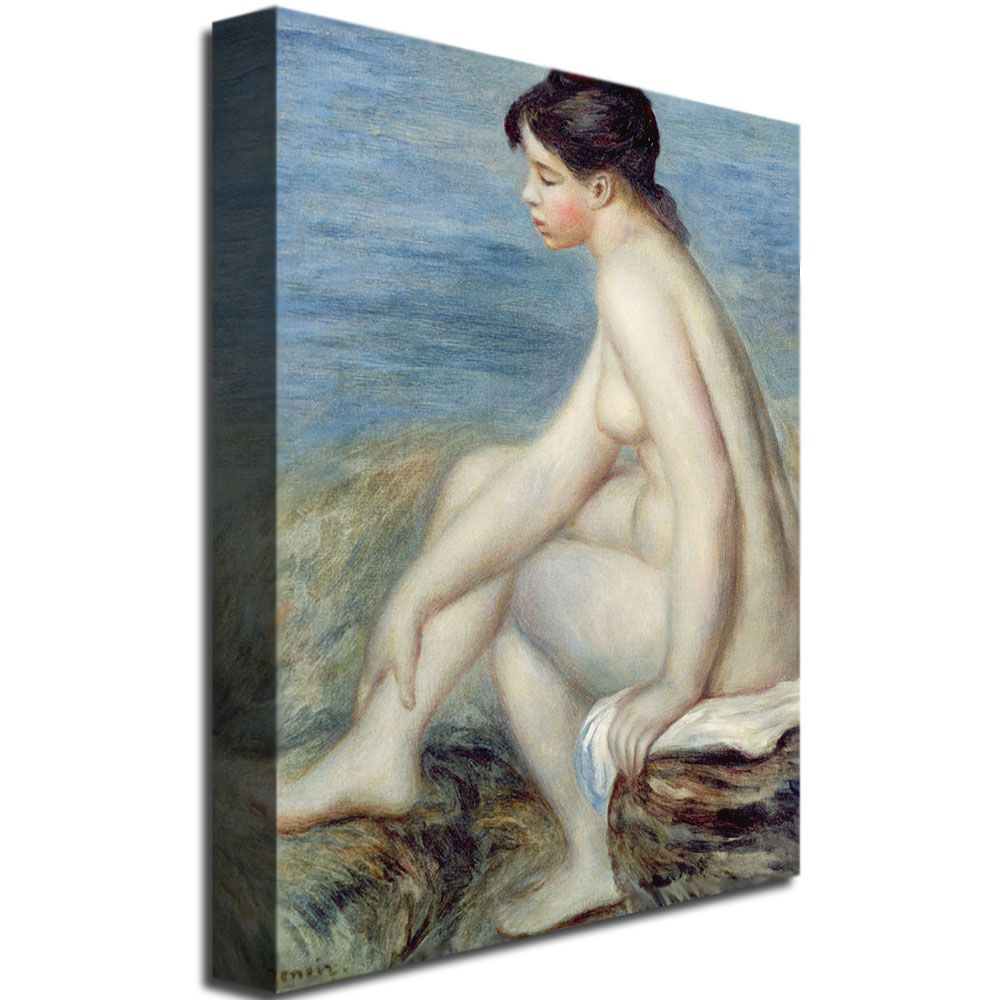 Trademark Global 18x24 inches Pierre Auguste Renoir 'Seated Bather' Canvas Art