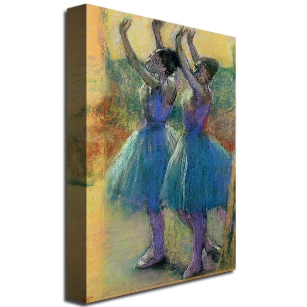 Trademark Global 22x32 inches Edgar Degas 'Two Blue Dancers' Canvas Art