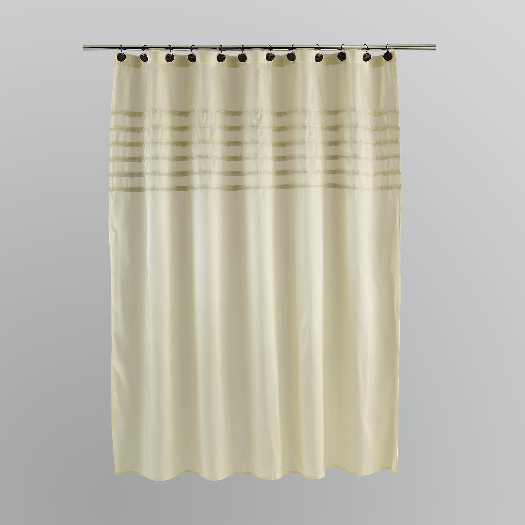 Kardashian Kollection Home Spanish Harlem Cream Shower Curtain