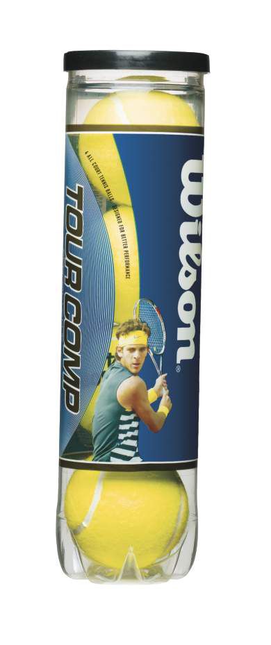 Wilson Tour Competition Tennis Balls - 4 Ball Can