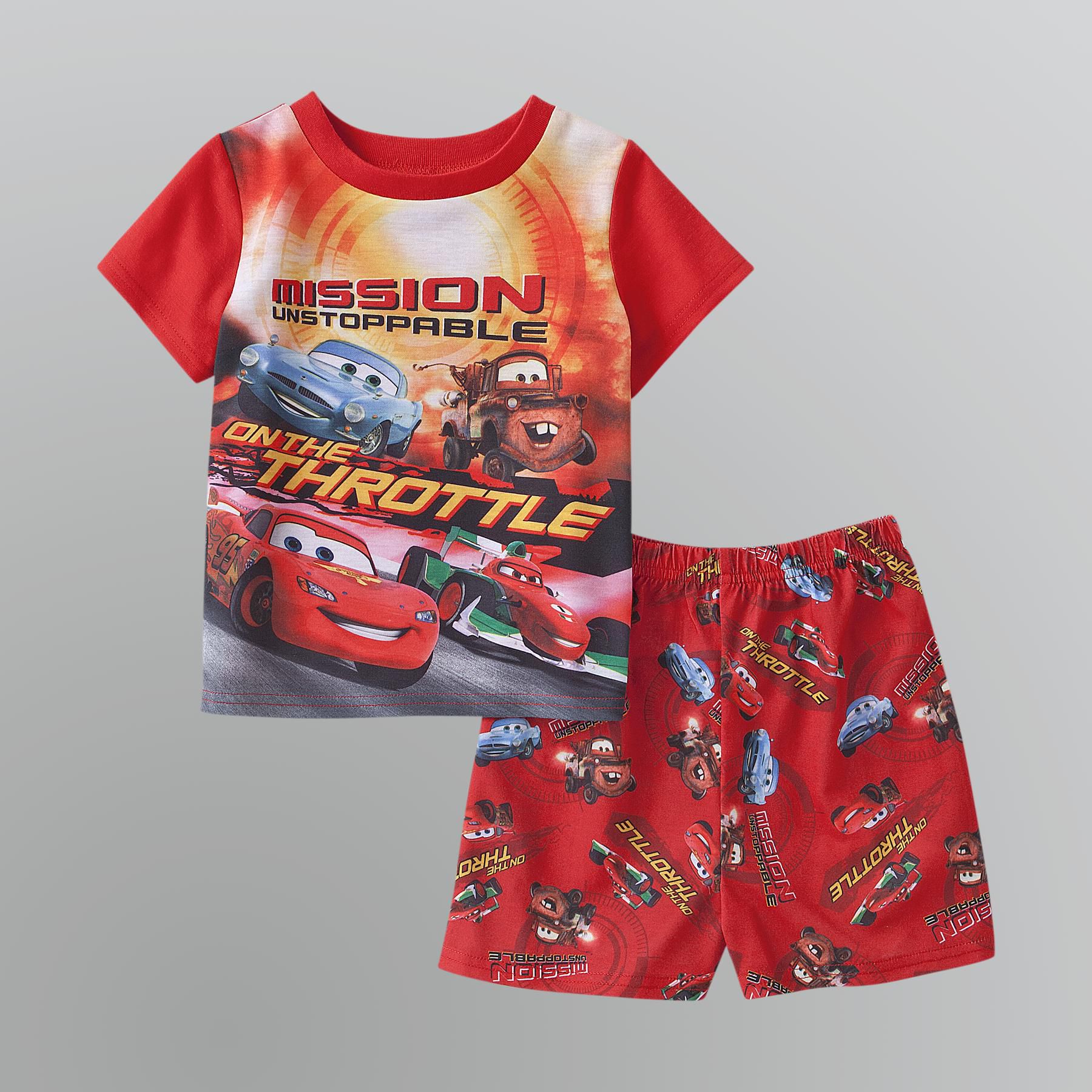Disney Toddler Boy's Cars Pajama Shorts Set