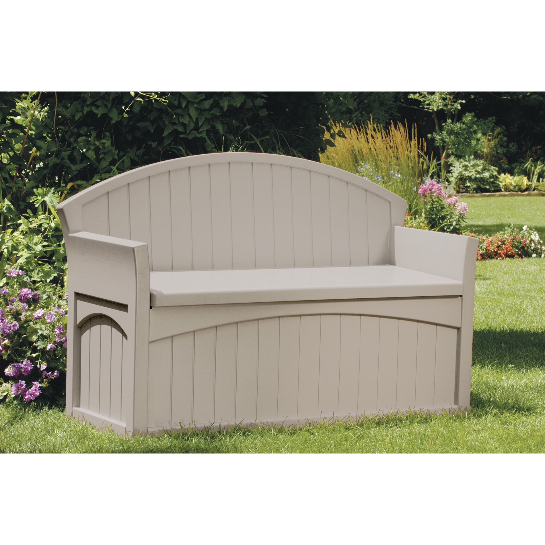 Suncast Patio Bench W Storage, Outdoor Porch Seat With Storage