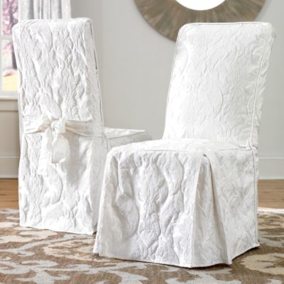 Sure Fit MATELASSE DAMASK DINING ROOM CHAIR COVER
