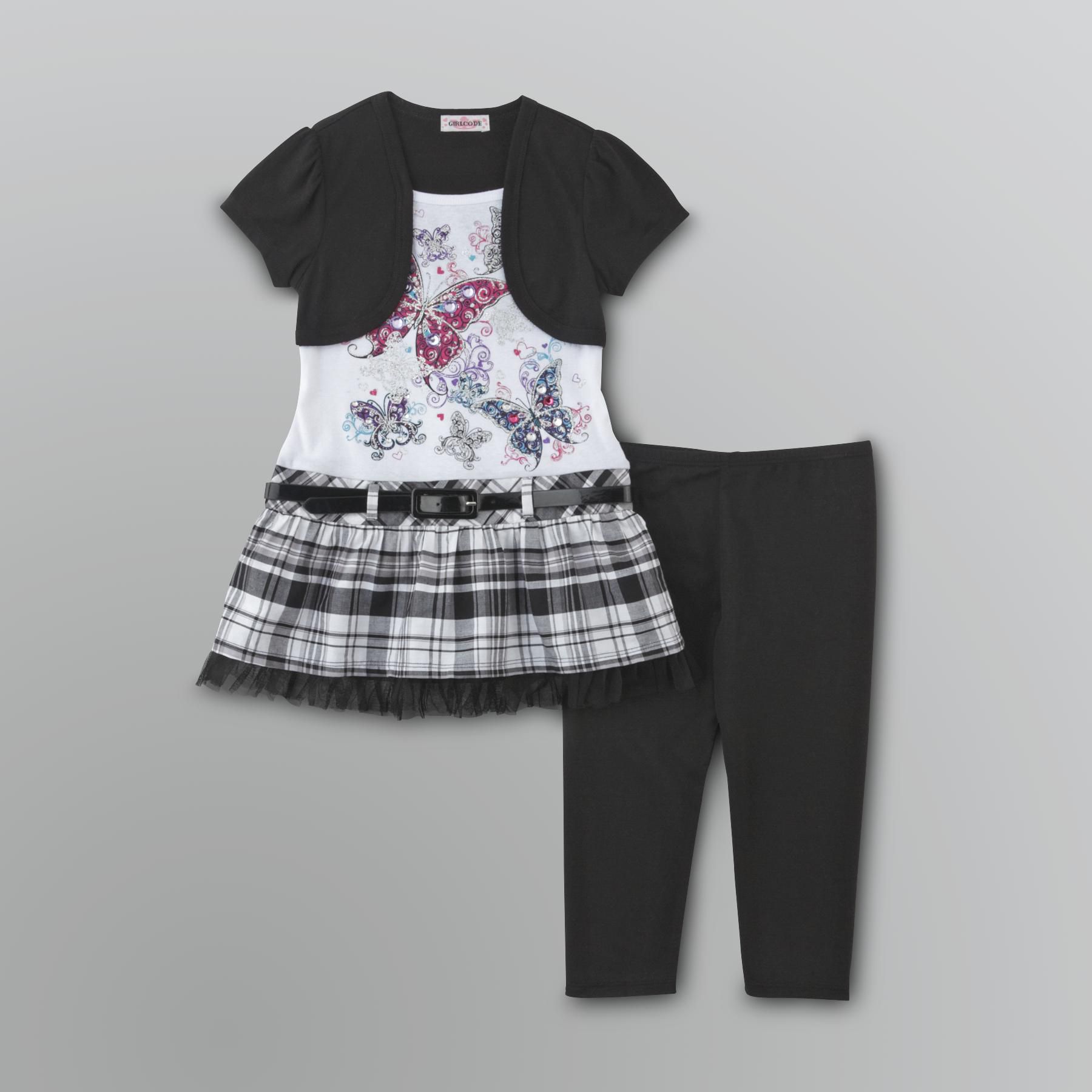 Girl Code Girl's T-Shirt Dress & Leggings Set