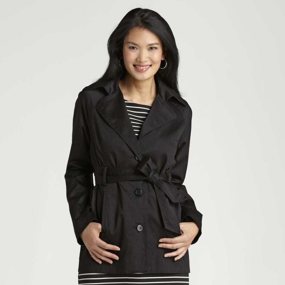 Jaclyn Smith Women's Trench Jacket - Solid