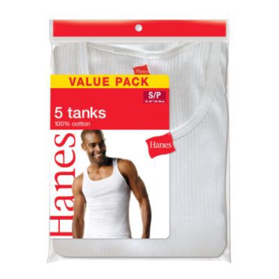 Hanes Men's A-Shirts - White  5 Pack