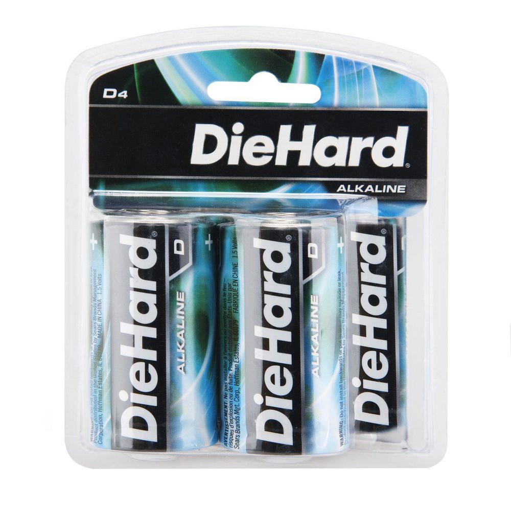 DieHard 41-1183 4 pack D size Alkaline battery