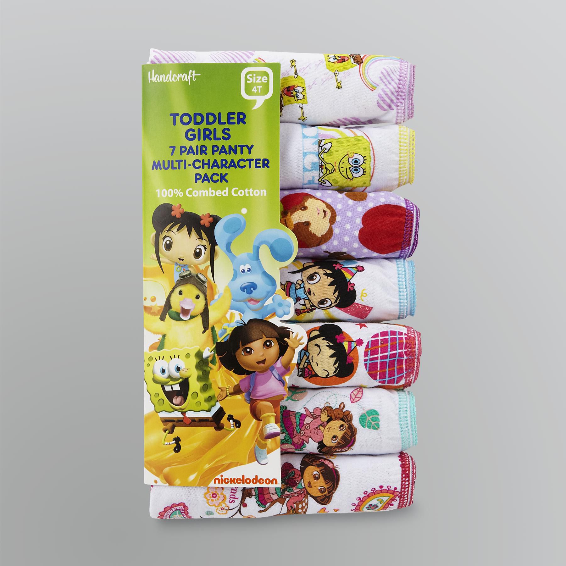 Nickelodeon Toddler Girl's Character Panty - 7 Pairs