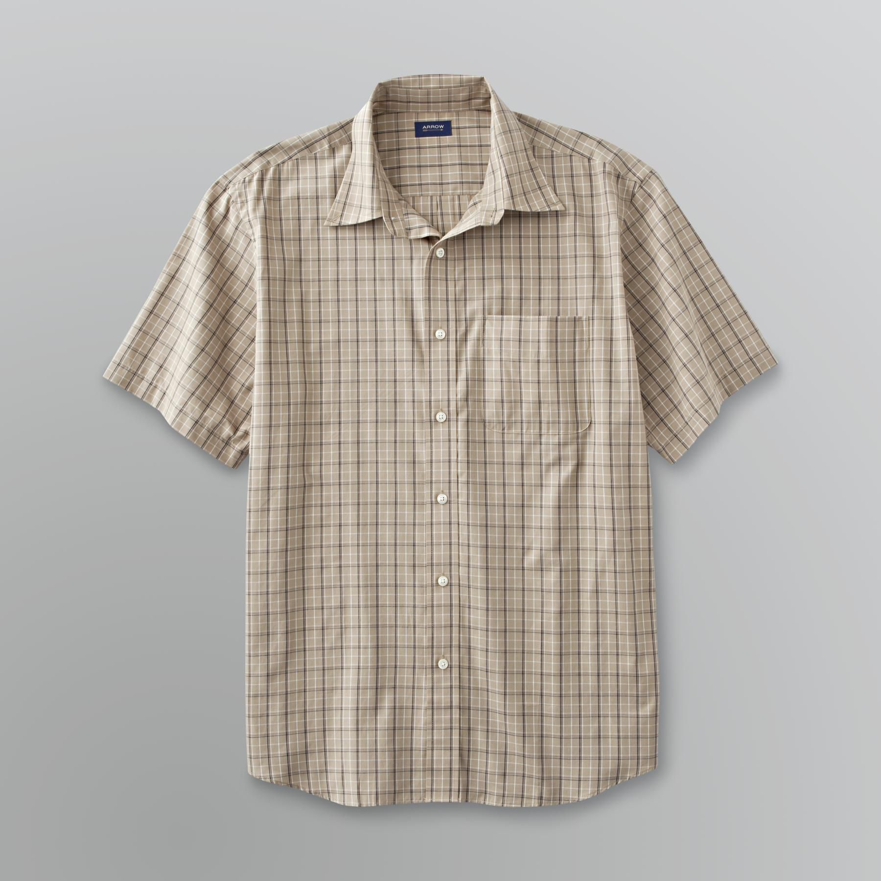 Arrow Men's Short Sleeve Plaid Shirt