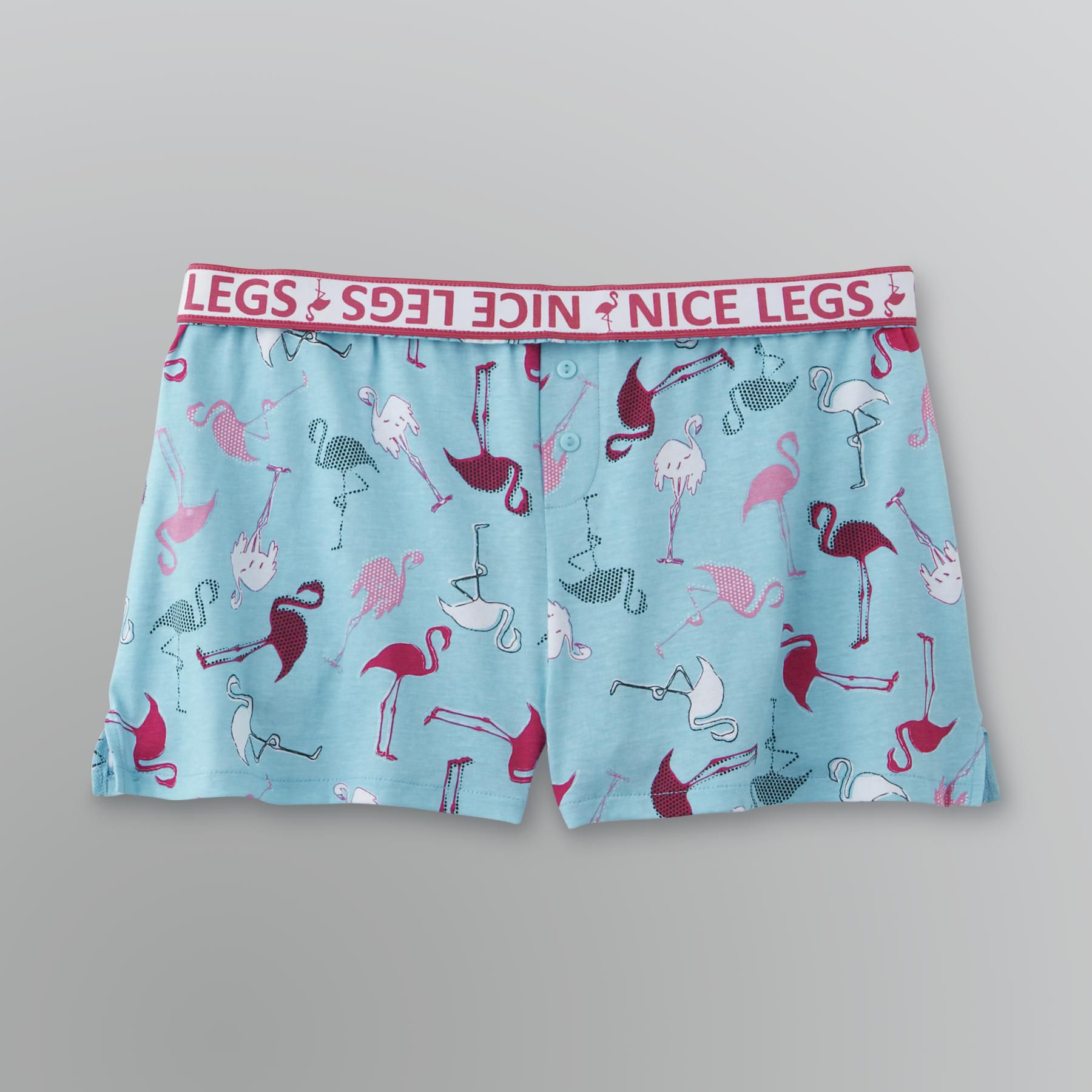 Joe Boxer Junior's Flamingo Print Sleep Shorts