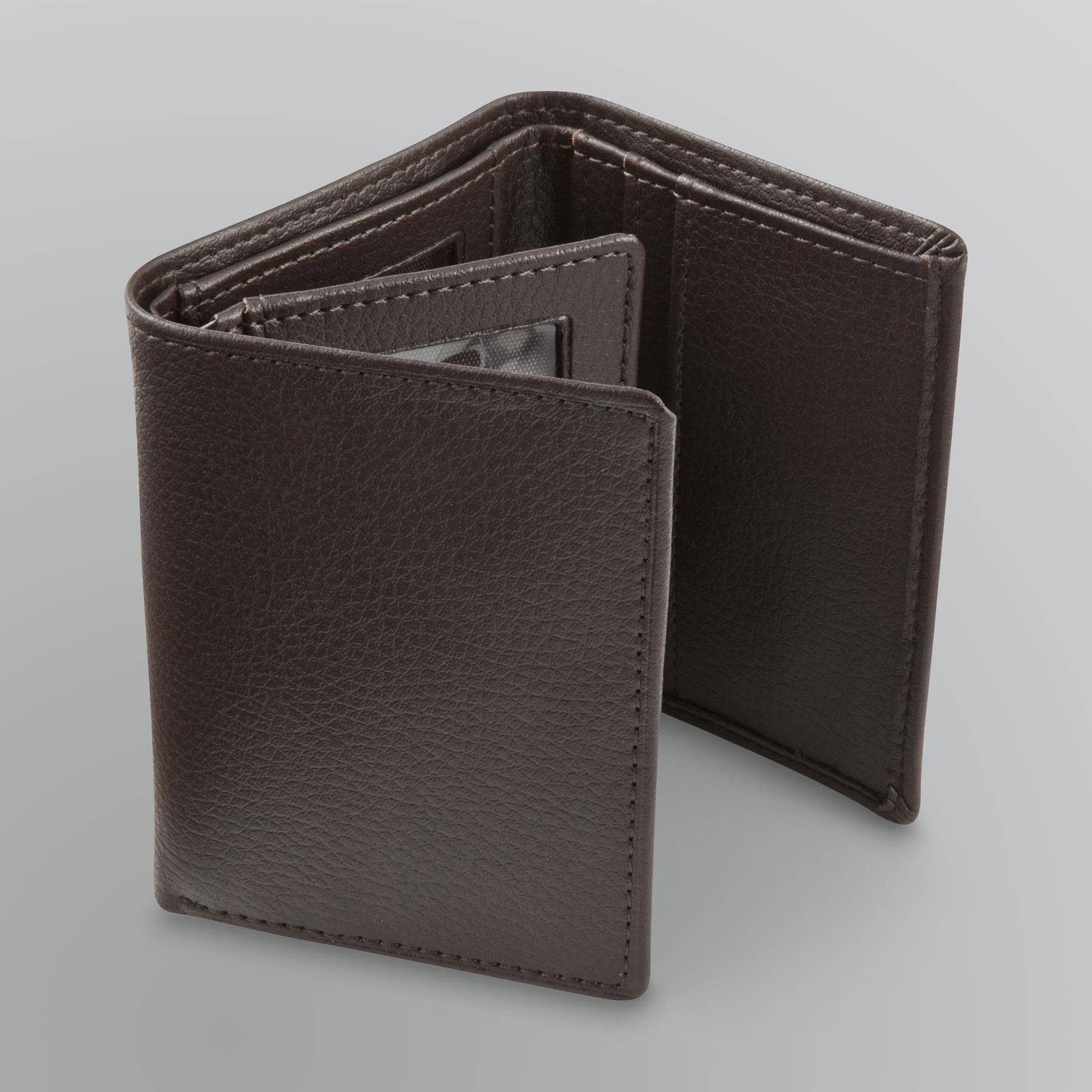 David Taylor Collection Men's Textured Trifold Wallet