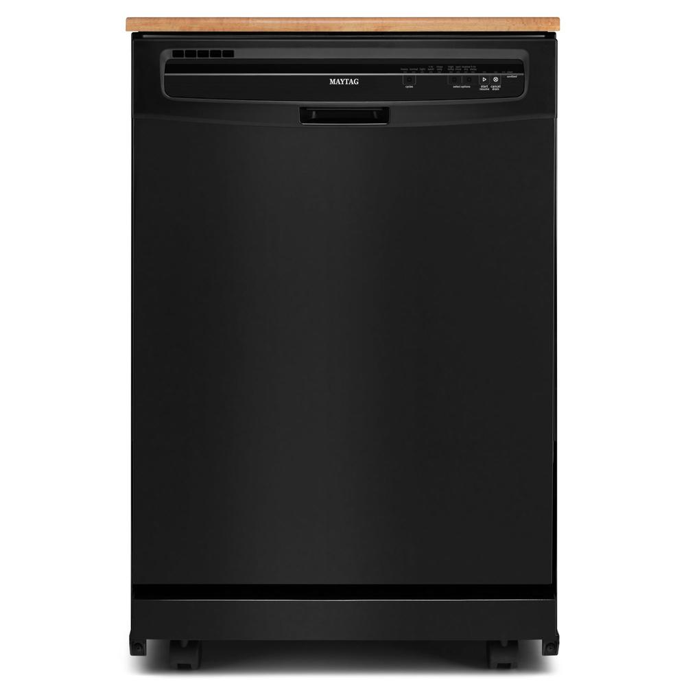 Maytag MDC4809PAB 24" Portable Jetclean® Plus Dishwasher w/ High-Temp Wash Option - Black
