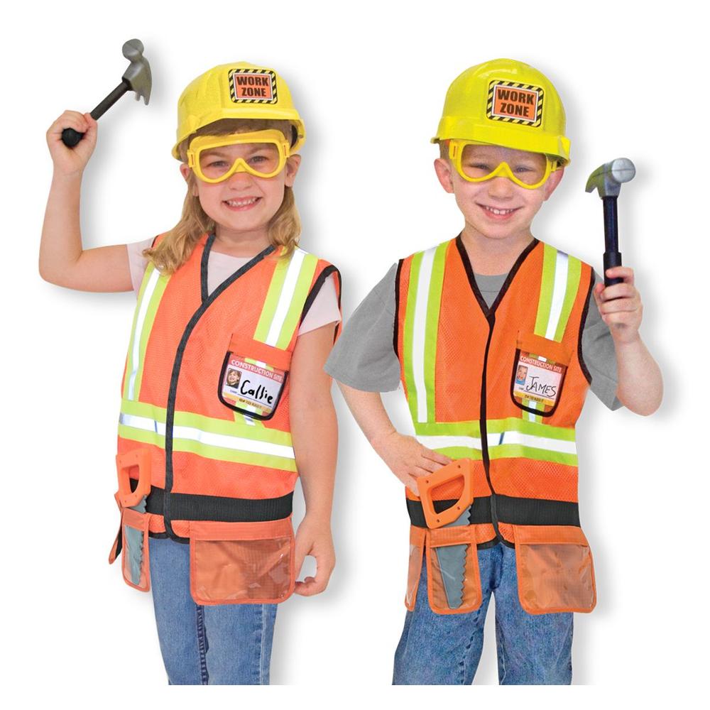 Melissa & Doug Construction Worker Role Play Costume Set