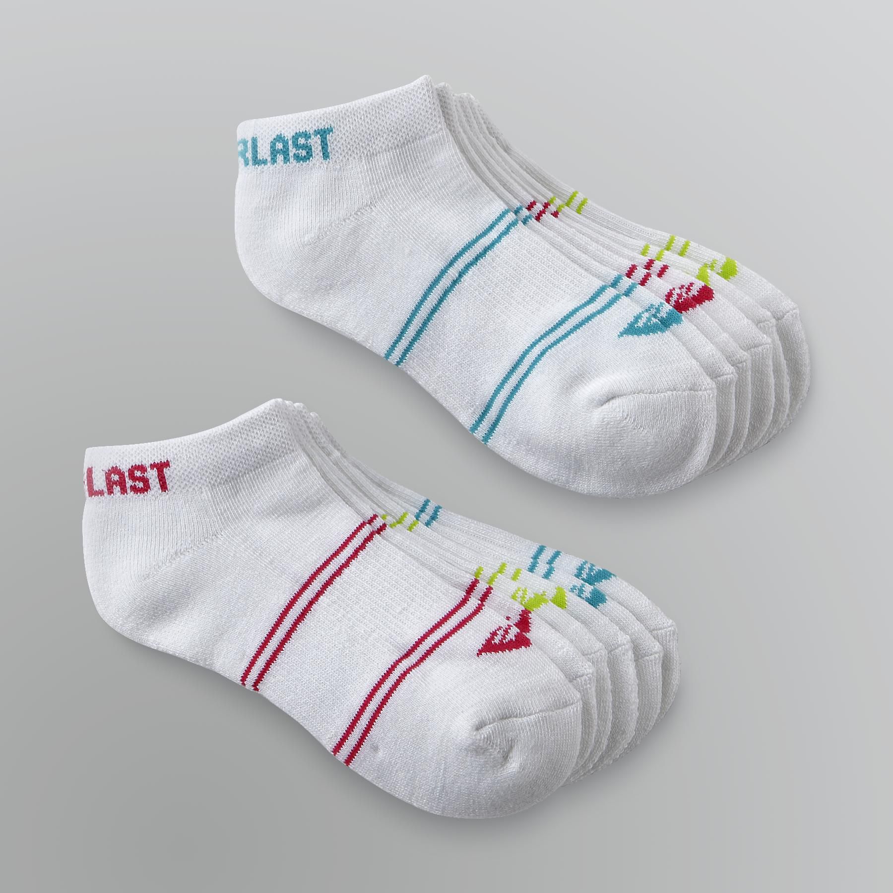 Everlast&reg; Girl's Low-Cut Ankle Socks - 6 Pairs