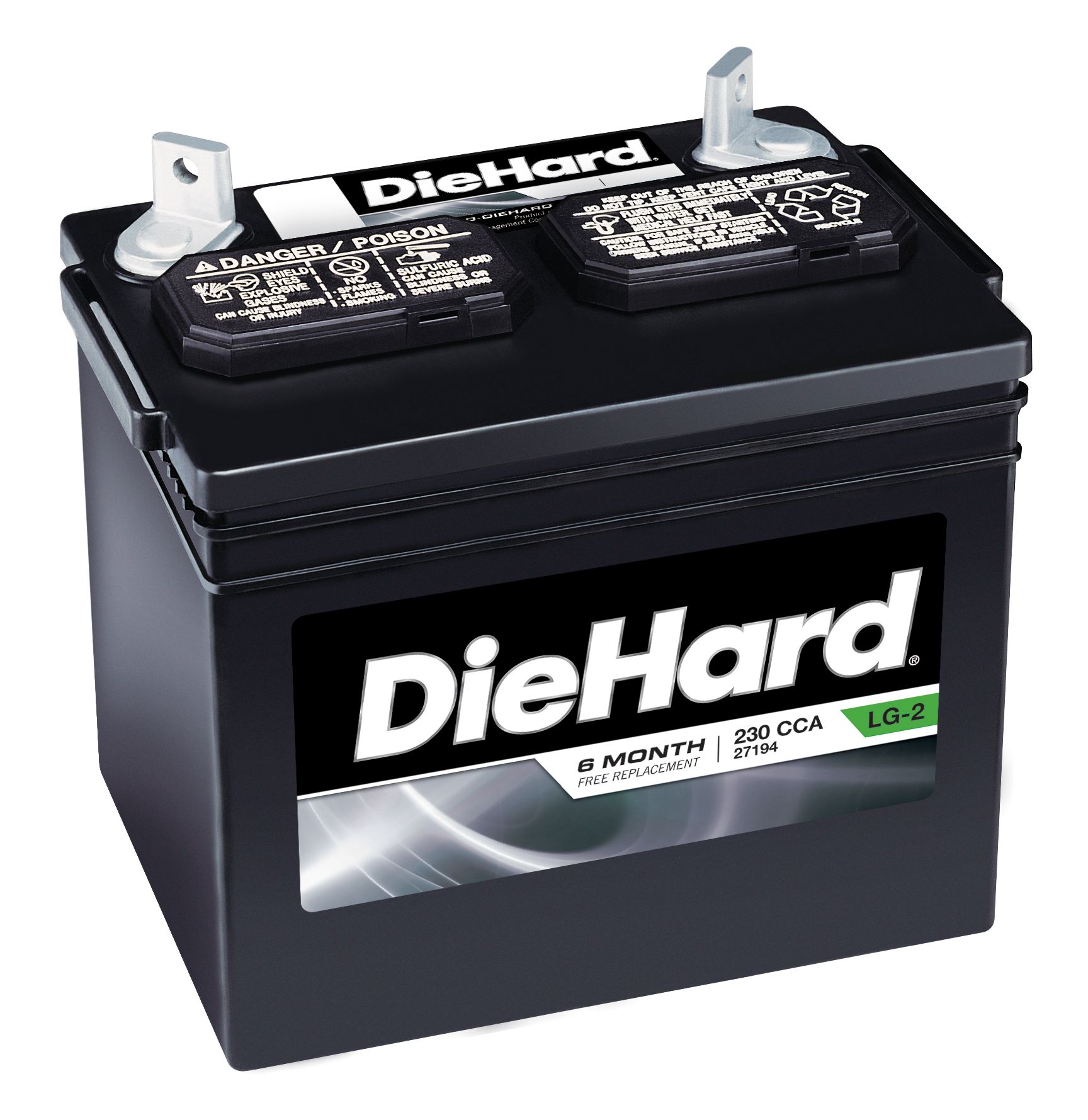 DieHard Garden Tractor Battery- Group Sizes U1R (Price with Exchange)