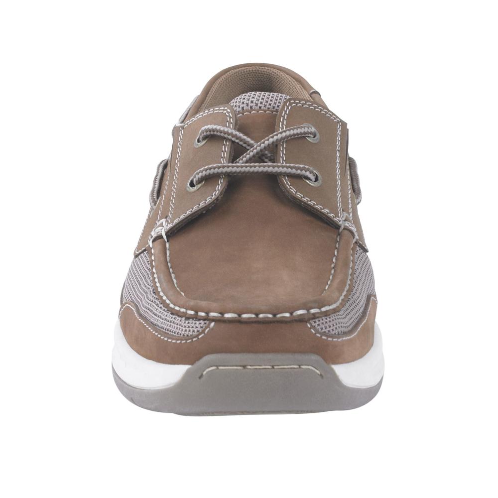 Thom McAn Men's Mooring Leather Boat Shoe - Tan
