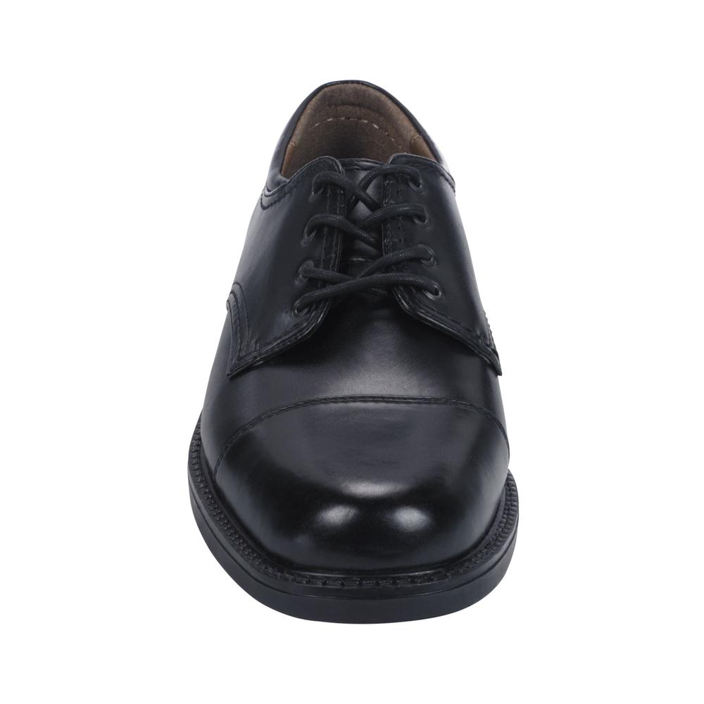 Thom McAn Men's Karlov Black Oxford Shoe - Wide Width