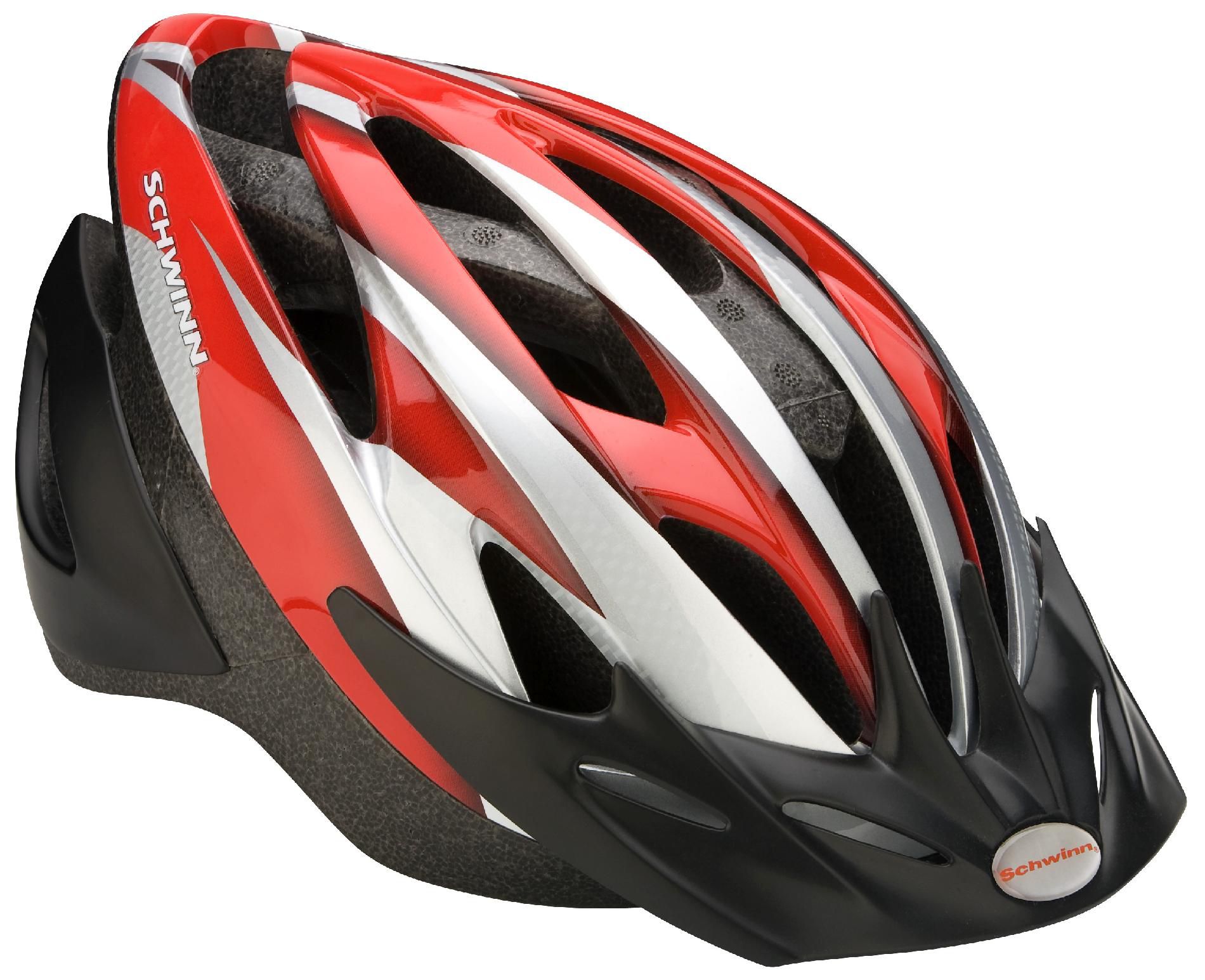 Schwinn Thrasher Kids' Bike Helmet Black/Red/Silver