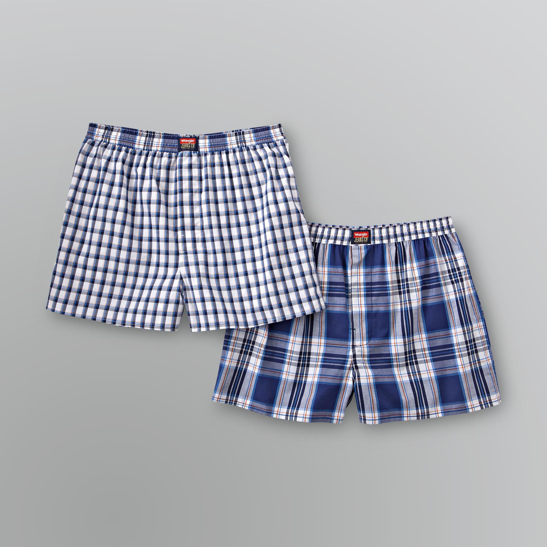Wrangler Men's Comfort Fit Boxer Shorts - Two Pairs